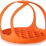 Pannenlappen - Ø 20 cm - Onderzetter - Pannenhouder - Lichtgewicht - Siliconen - Oranje - Onderzetter - Pannentiller - Pannenlap