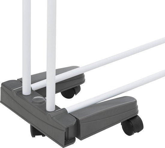 4goodz Droogrek 24 meter Inklapbaar op Wielen 62x125x174 cm - Wit