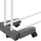4goodz Droogrek 24 meter Inklapbaar op Wielen 62x125x174 cm - Wit