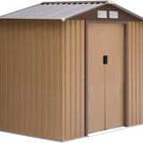 4goodz Gereedschapsschuur Metaal 127x213x185 cm - Bruin