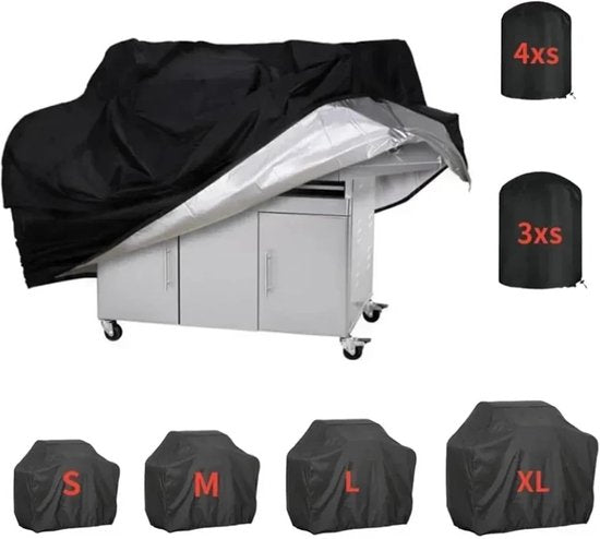 BBQ Hoes - 150 x 100 x 125 cm - Universeel - Barbecue Hoes Waterafstotend - BBQ Accessoires - Beschermhoes met Trekkoord - Gasbarbecue Accessoires