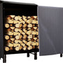 Houtopslagrek 120x36x99 cm met Waterafstotende Hoes