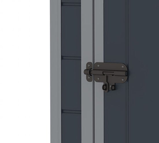 Westmann Kunststof Aanbouw Tuinschuur Hortus L -248x134x194cm - Grijs