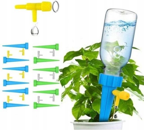 Druppelsysteem - Irrigatiestysteem - Bewateringssysteem - Plant Druppelaar - Waterdruppelaar - 12 Stuks.