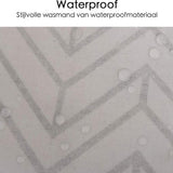 Wasmand Opvouwbaar - Opbergzak - 60L - Waterproof - Zwart-wit - Opvouwbare Wasszak