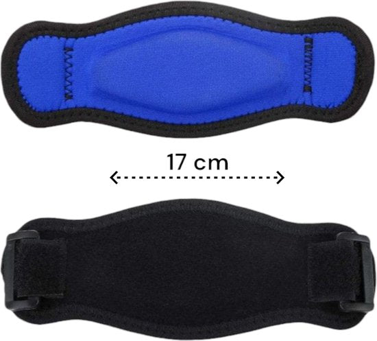 Elleboog Brace - Zwart - Brace met Gelvulling - Tennisarm Bandage - One Size - Padel Bandage