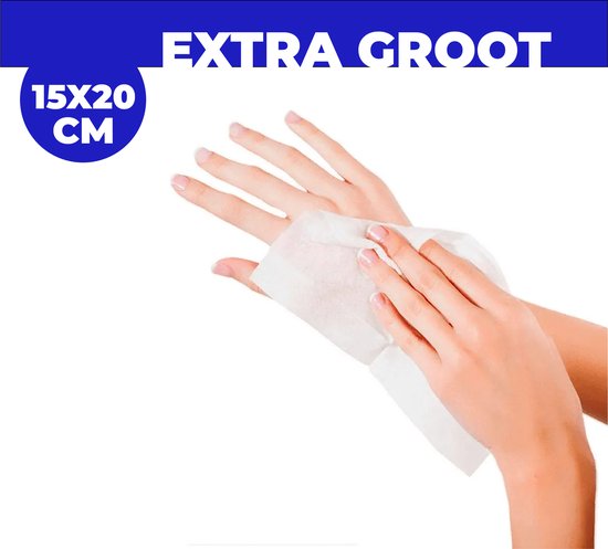 24ME® - 50x Grote Alcohol doekjes - Makkelijk Meenemen - Incl. Bewaar Etui - 70% - 75% ethyl alcohol