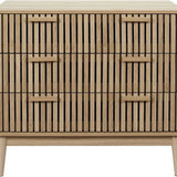 Ladekast Klaus met Panelen voorzijde - Buffetkast 90x49x79 cm - Bruin