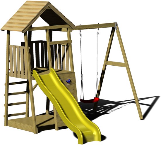 Wendi Toys Speelhuis Bij met Glijbaan - WTJ3 - 270x270x280 cm