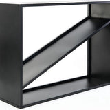 Westmann® HaardHout Rek Hugo - 35x115x80cm - Houtopslag buiten - Zwart