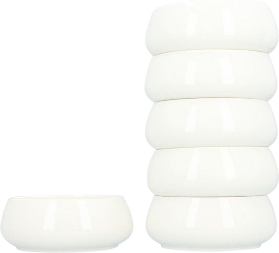 Serviesset Nora 18 delig - 6 persoons servies porselein - Wit