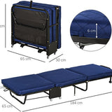 4goodz Logeerbed opklapbaar 185x65x26 cm