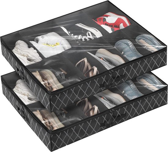 Schoenen Opbergtas Onderbed - 2 stuks - 16 paar Schoenen - Schoenen Organizer