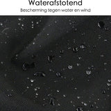 Barbecue Hoes - Waterproof - Verstelbaar - 152x76x120cm - Zwart - BBQ hoes