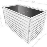 Westmann Houten Verhoogde Plantenbak Moestuin Asket XL - 160x70x90cm