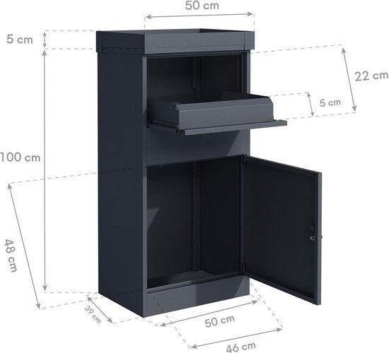 Westmann Plantenbak WMHPS771005 - Bloembak - 50x150x77 cm