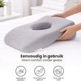Gezichtskussen voor Massage - Grijs - 36 cm x 25 x 11 cm - Massage Kussen - Massagekussen voor Kind en Volwassenen - Hoofdsteun Massagetafel