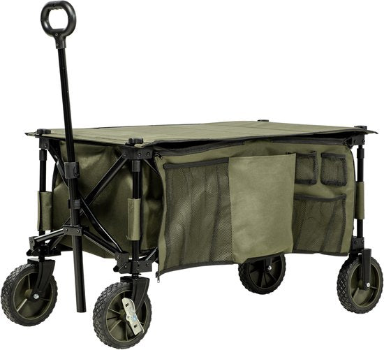 Strandwagen opvouwbaar met Tafel Afdekking - 5 zakken