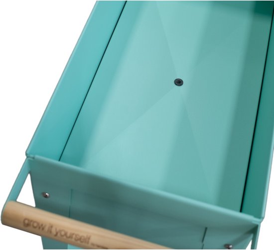 Herstera Garden® Barcelona Plantenbak Verrijdbaar - 85x50x80cm - Muntgroen