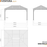 Sojag - SJ04200 - Paviljoen - Pergola - Partytent - 261 x 296 x 423 cm