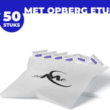 24ME® - 50x Grote Alcohol doekjes - Makkelijk Meenemen - Incl. Bewaar Etui - 70% - 75% ethyl alcohol