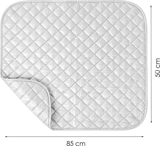 Strijkmat - 85x50 cm - Lichtgewicht - Strijkdoek - Strijkplank - Tafel strijkplank - Reisstrijkijzer - Mini strijkijzer - Mini strijkplank - voor op tafel - Mouwplankje - Strijkkussen