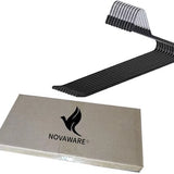 Luxe Broekhanger – 20 stuks – Metalen Kledinghangers – Kledingkast Organizer – Kleerhangers – Ruimtebesparende Broekhangers – Anti-slip - Zwart