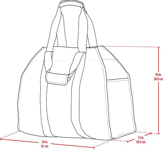 ShelterLogic® polyester brandhoutzak | Groen | 30 kg
