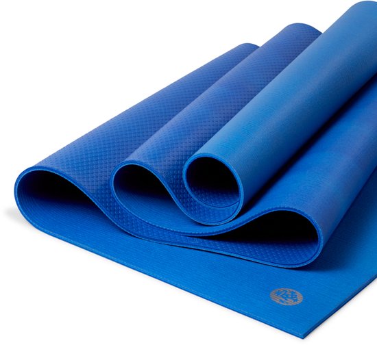 Manduka PRO Yoga Mat Blauw - Royal Flanure | 66 x 183 cm, x 0,6 mm dik | Zeer Goede Antislip & Latexvrij | Ideaal voor Hot Yoga & Vinyasa Flow | Deze Yogamat biedt een optimale ondersteuning voor rug, heupen, knieën en ellebogen op harde ondergronden