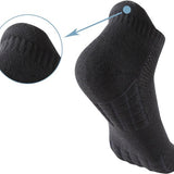 Hardloopsokken - 5 paar - Zwart - Maat 40-44 - Hardloopsokken - Running Socks - Korte Hardloop Sokken - Sportsokken - Tennissokken - Hardloopsokken Heren - Hardloopsokken Dames - Sportsokken Heren - S