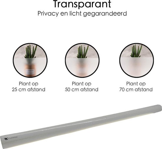 Raamfolie - 70x300 cm - Anti Inkijk - Zelfklevend - Plakfolie - Privacy Folie