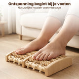 Houten Voetmassage Roller – Voetmassage Apparaat – Voetreflex Massage Roller – Massief Hout – Tegen Vermoeide Voeten – Handmatige Voetmassager