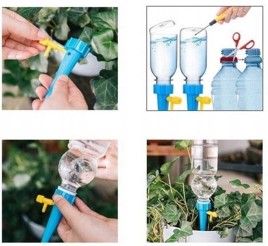 Druppelsysteem - Irrigatiestysteem - Bewateringssysteem - Plant Druppelaar - Waterdruppelaar - 12 Stuks.