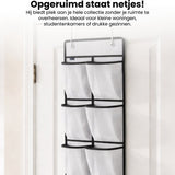 Schoenenkast Hangend - Schoenenzak 12 vakken - Opbergen van Schoenen aan Deur - Schoenenzak Wit - Oplossing voor rondslingerende schoenen - Hoogwaardige Schoenenkast