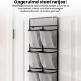 Schoenenkast Hangend - Schoenenzak 12 vakken - Opbergen van Schoenen aan Deur - Schoenenzak Grijs - Oplossing voor rondslingerende schoenen - Hoogwaardige Schoenenkast