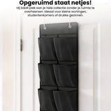 Schoenenkast Hangend - Schoenenzak 12 vakken - Opbergen van Schoenen aan Deur - Schoenenzak Zwart - Oplossing voor rondslingerende schoenen - Hoogwaardige Schoenenkast