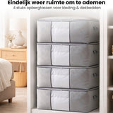 Opbergtas Kleding - 4 Stuks - Organizer voor Dekbed - Opbergzak - Opbergers voor Seizoenskleding