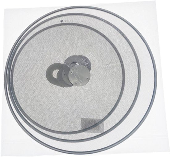 RVS Antispatdeksel Set van 3 – Ø20 - Ø25 - Ø30 cm – Spatdeksel voor Pan – Fijne Antispat Zeef – Vetbeschermer voor Bakken & Braden – Vaatwasserbestendig – Universeel Formaat