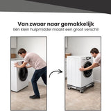 Transport Roller Verstelbaar - 300 KG - Verplaatser - Wasmachine Verhoger - Vaatwasser, Koelkast, Vriezer en Droger - Meubelroller - Transporthulp