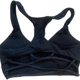 SparkNine Style Sport-BH - met gekruiste rugbandjes - M - zwart - zacht - ademend - stijlvol