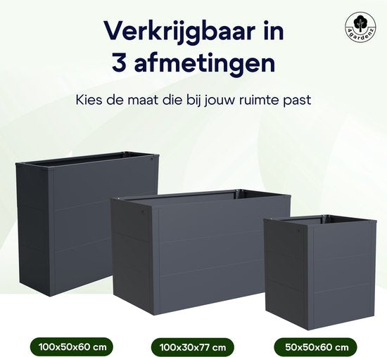 4gardenz® Plantenbak Metaal voor Buiten met Verhoogde Bodem