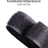 Klittenband - Extra Breed - 1 Meter - 10 cm Breed - Zwart