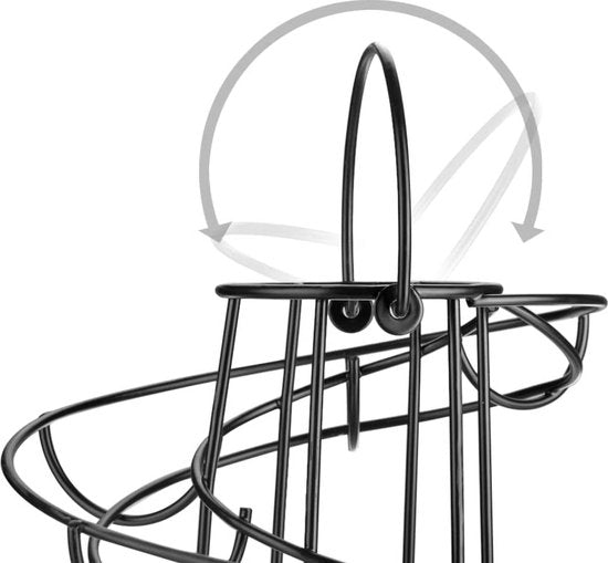 Eierhouder - Zwart - Eierrek - Eierdoos - Eieren Bewaren