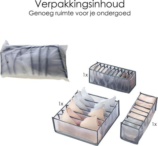 Ondergoed Verdeler - Organizer - 3 Stuks