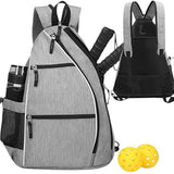 Padel- en Tennistas Rugzak - Grijs - Waterdicht, Ademend en Comfortabel voor Padel, Pickleball, Tennis & Meer