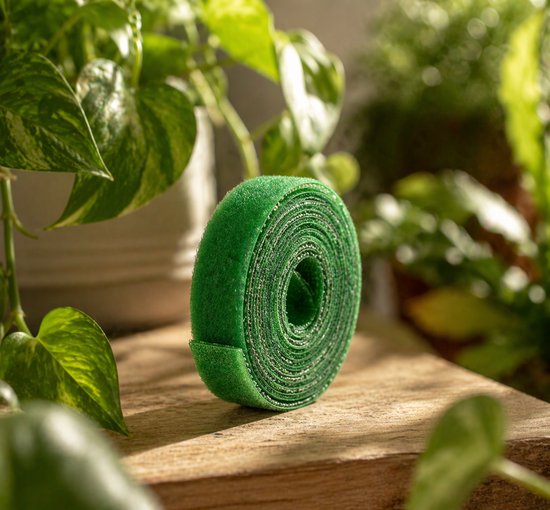 24ME® - 10M Plant Klittenband - Bindmaterialen - Incl. Bewaar Etui - Binnen- en Buiten Gebruik - Binddraad voor Planten