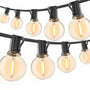 Prikkabel Buiten 15,3 Meter – 25 LED Lampen – Koppelbare Lichtsnoer Buiten – Waterdichte Tuinverlichting – Warm Wit – Sfeerverlichting voor Tuin, Balkon, Terras & Overkapping