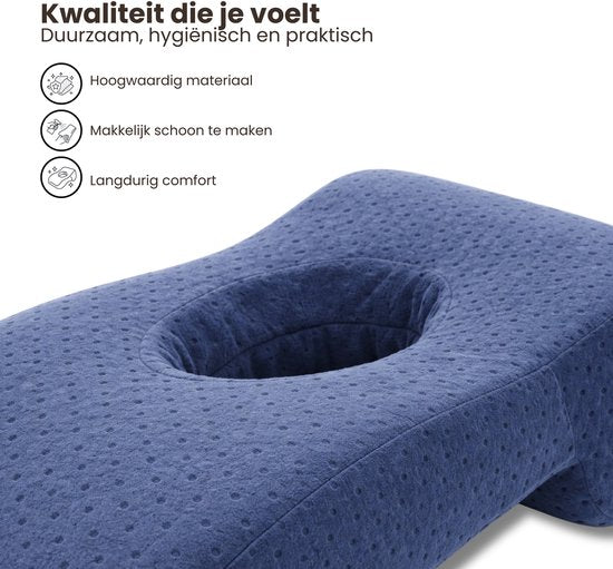Gezichtskussen voor Massage - Blauw - Massage Kussen - Massagekussen voor Kind en Volwassenen - Hoofdsteun Massagetafel