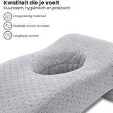 Gezichtskussen voor Massage - Grijs - 36 cm x 25 x 11 cm - Massage Kussen - Massagekussen voor Kind en Volwassenen - Hoofdsteun Massagetafel