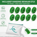 24ME® - 10M Plant Klittenband - Bindmaterialen - Incl. Bewaar Etui - Binnen- en Buiten Gebruik - Binddraad voor Planten